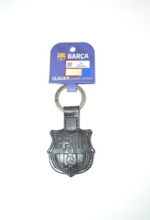 Llavero de piel FC BARCELONA escudo negro