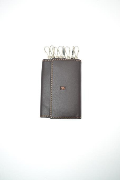 Llavero Pielnoble Basic 8 mosquetones marron (2)