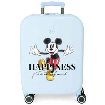 MALETA DE CABINA DISNEY 100 HAPPINESS CON EXPLANDIBLE 55 CM TURQUESA