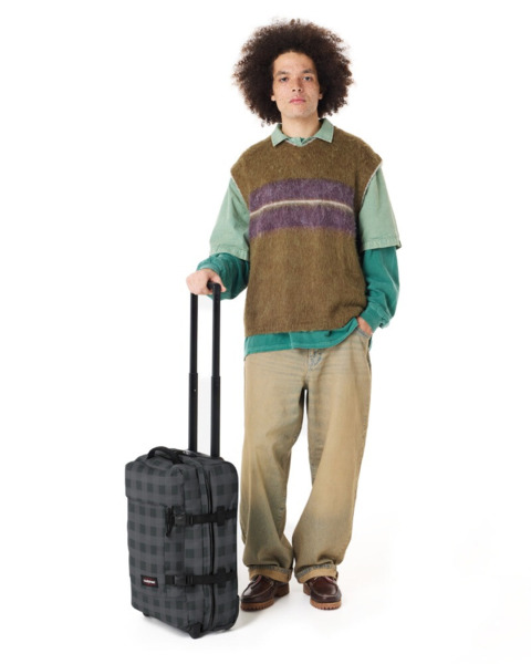 Maleta de cabina EASTPAK Tranverz S Checker Grey (6)