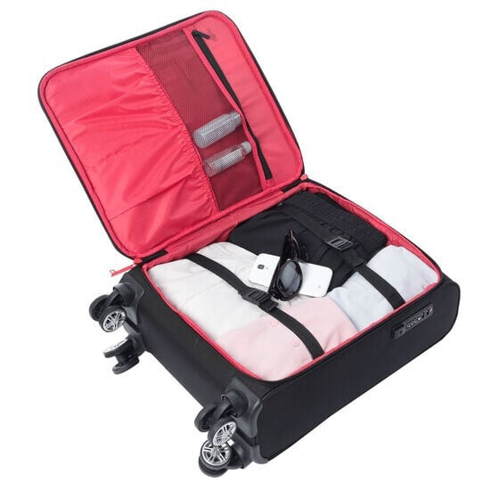 Maleta de cabina TOTO Liviana ultraligera negra-roja (2)