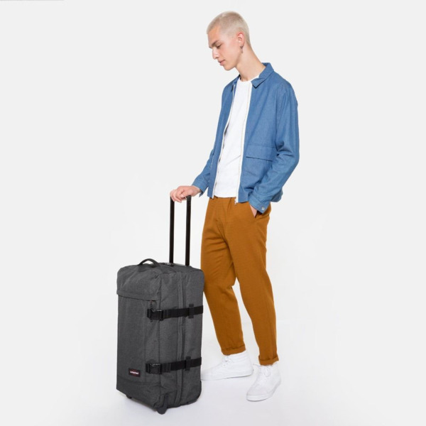 Maleta EASTPAK Tranverz M Black Denim (6)