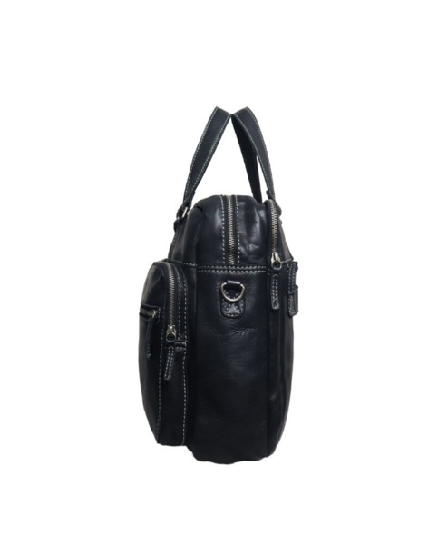 Maletín en piel lavada STAMP Tichi negro (3)