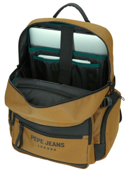 Mochila adap. portatil PEPE JEANS Bromley ocre (4)