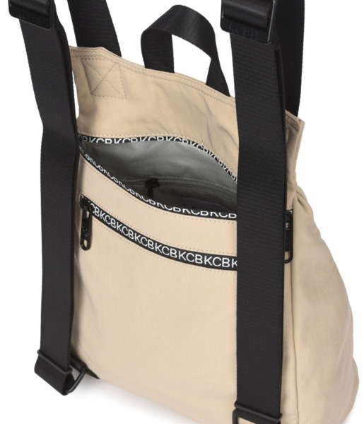 Mochila antirrobo pequeña KCB Shine Beige (3)