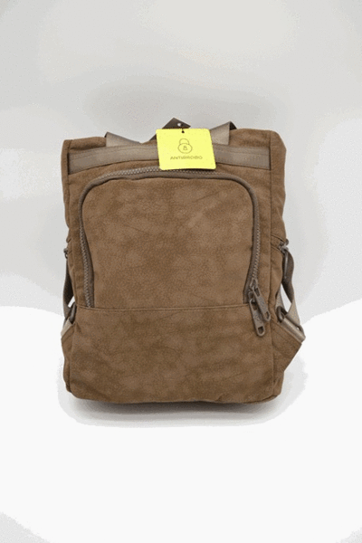 Mochila antirrobo pequeña KCB Side marron (3)