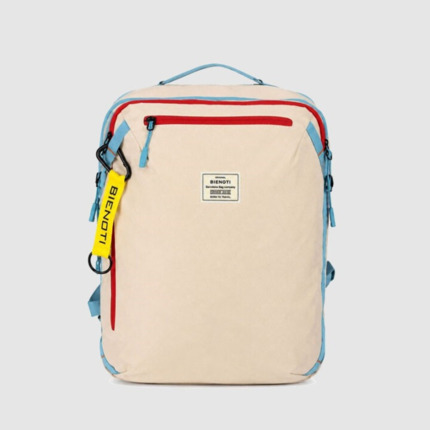 Mochila cabina Bienoti 40x30x20 expandible multicolor beige