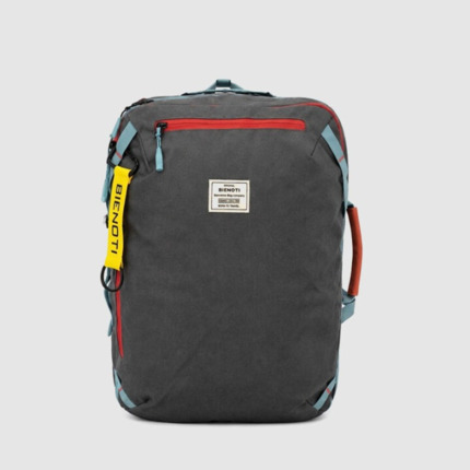 Mochila cabina Bienoti 40x30x20 expandible multicolor gris