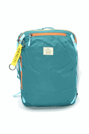 Mochila cabina Bienoti 40x30x20 expandible multicolor verde