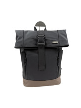Mochila CAN PIEL Neopreno negra Franja Taupe