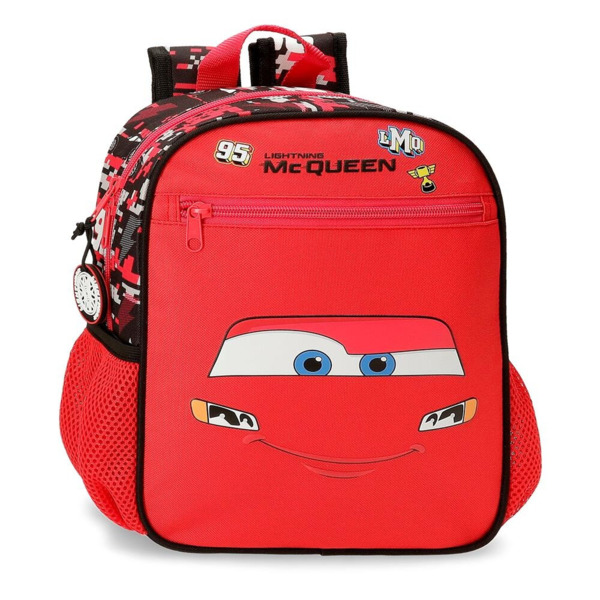 MOCHILA CARS ADAP. 28CM. MCQUEEN REDR