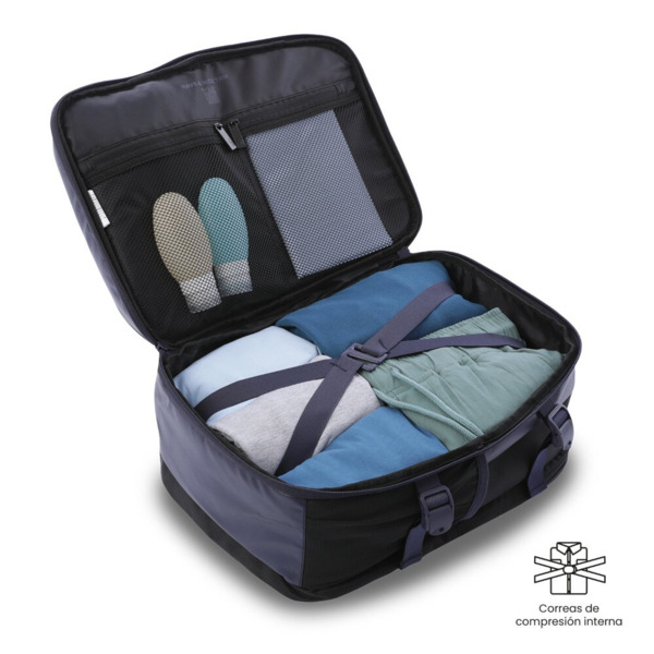 Mochila de avion TOTTO Trip azul marino (2)
