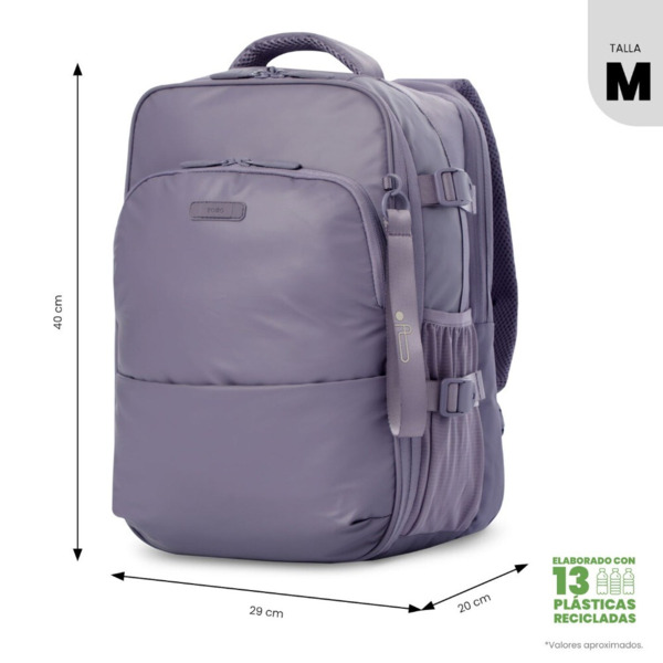 Mochila de avion TOTTO Trip morado (1)