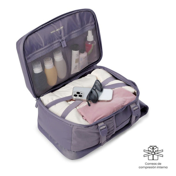Mochila de avion TOTTO Trip morado (2)