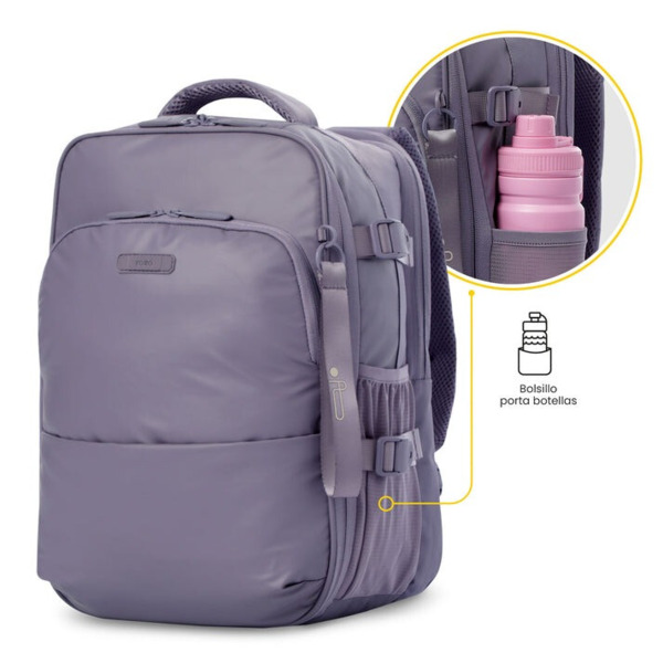 Mochila de avion TOTTO Trip morado (3)