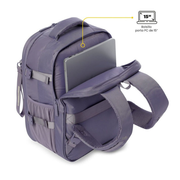 Mochila de avion TOTTO Trip morado (4)