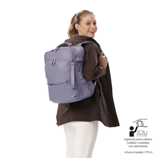 Mochila de avion TOTTO Trip morado (7)