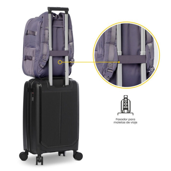 Mochila de avion TOTTO Trip morado (8)