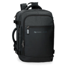 MOCHILA DE VIAJE CON PORTAORDENADOR PEPE JEANS JARVIS NEGRO