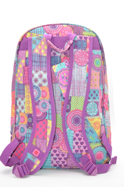 Mochila escolar GABOL patch work (2)