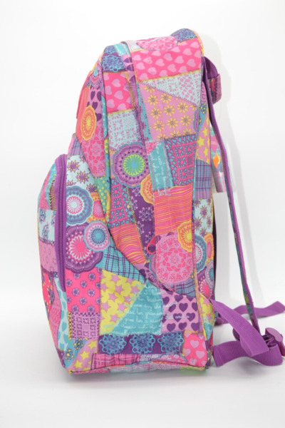 Mochila escolar GABOL patch work (3)