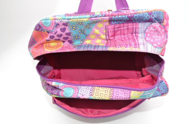 Mochila escolar GABOL patch work (4)