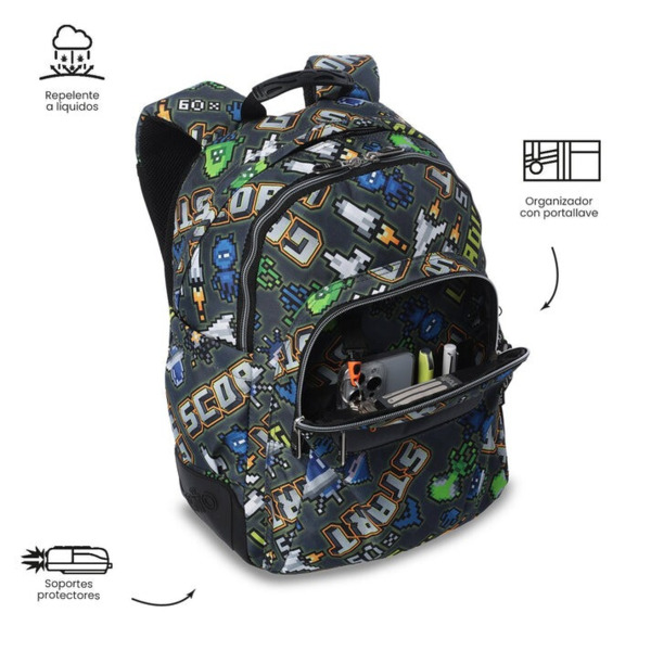 Mochila escolar TOTTO Rayol Adventur (4)