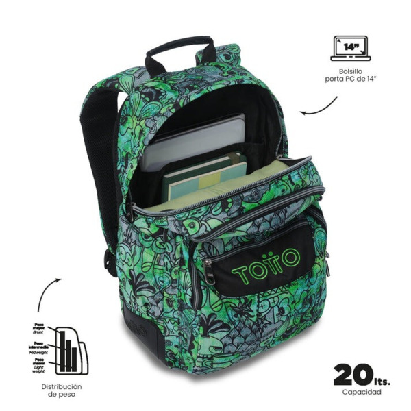 Mochila escolar TOTTO Rayol Crew (3)