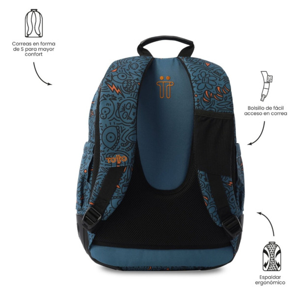 Mochila escolar TOTTO Rayol Grafer (2)