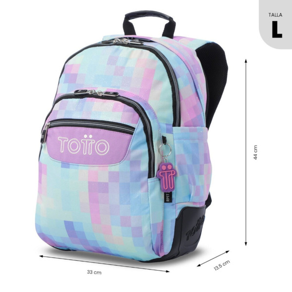 Mochila escolar TOTTO Rayol Pixelly (1)