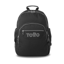 Mochila escolar TOTTO Rayol solid negra