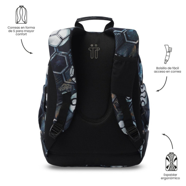 Mochila escolar TOTTO Rayol Verat Soccer (2)