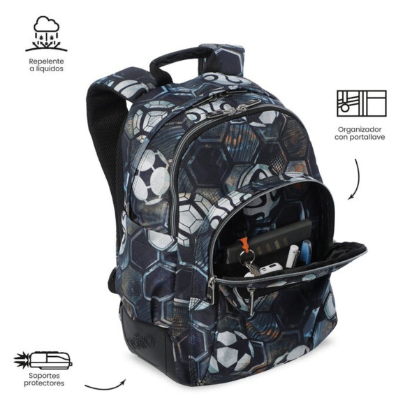 Mochila escolar TOTTO Rayol Verat Soccer (4)