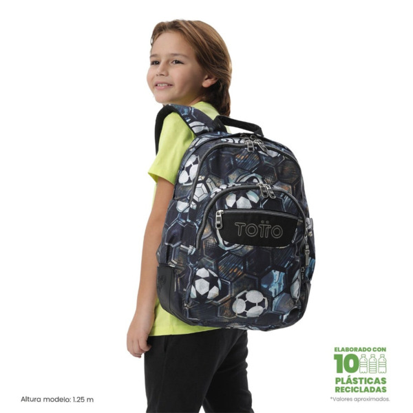 Mochila escolar TOTTO Rayol Verat Soccer (5)
