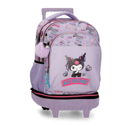 Mochila KUROMI de ruedas desmontable Retropop
