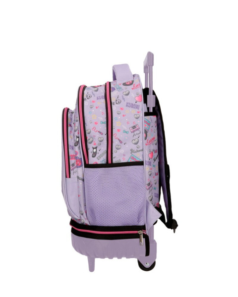 Mochila KUROMI de ruedas desmontable Retropop (3)