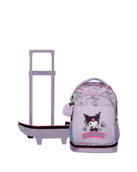 Mochila KUROMI de ruedas desmontable Retropop (5)