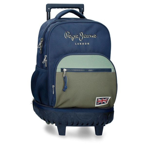 Mochila PEPE JEANS de ruedas desmontable Arwyn marino
