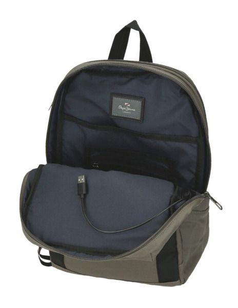 MOCHILA PEPE JEANS PORTAORD. 37CM. PJL DORTMUND marron claro (2)