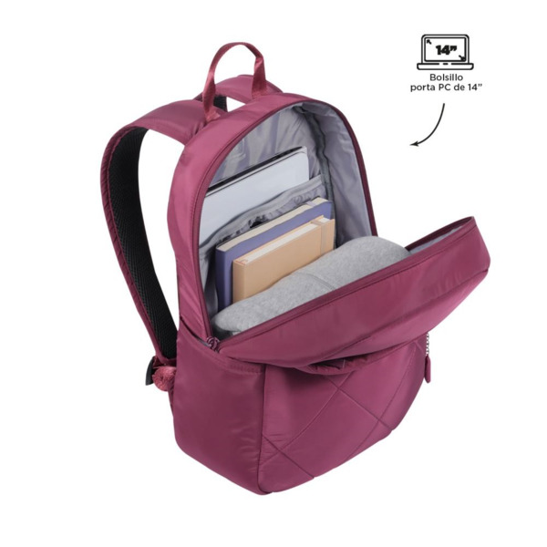 Mochila TOTTO Arlet casual para mujer Deco rose (3)