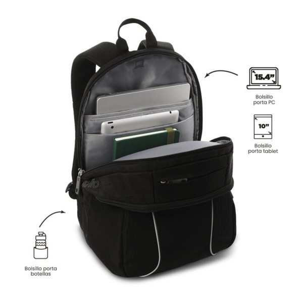 Mochila TOTTO Cambri 3.0 Negra (3)