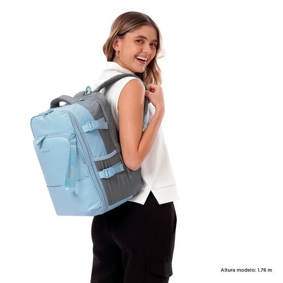 Mochila TOTTO City azul celeste-mochila de cabina (7)