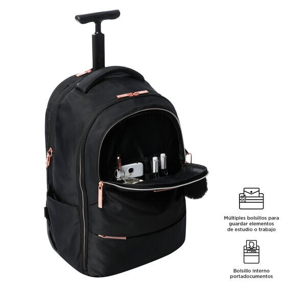 Mochila TOTTO con ruedas Trolley - Black (3)