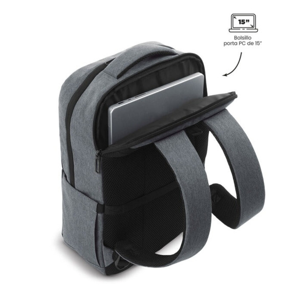 Mochila TOTTO Denver Pro L gris (3)