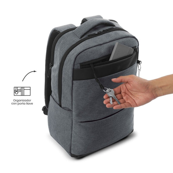 Mochila TOTTO Denver Pro L gris (4)