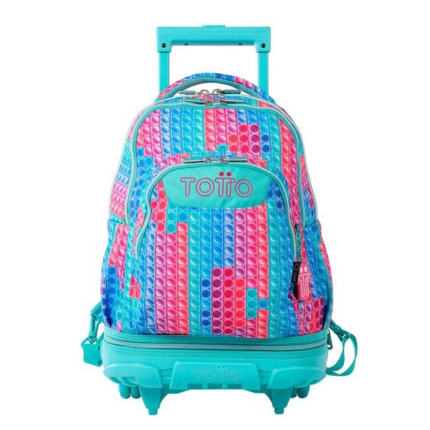 Mochila TOTTO escolar con ruedas desmontable Pupit - Tiza