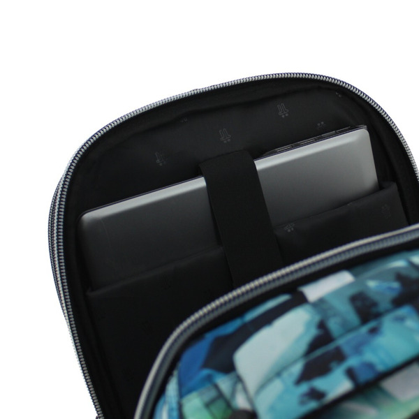 Mochila TOTTO escolar con ruedas postales y casetes - Papel (6)