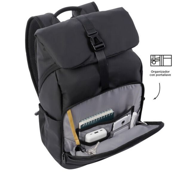 Mochila TOTTO FLAPPO para portátil 14 azul (5)