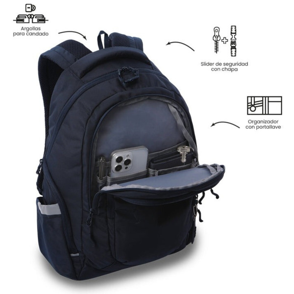 Mochila TOTTO Pc Eufrates 2.0 Salute azul (4)