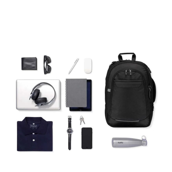 MOCHILA TOTTO PC SYNEGIC NEGRA (9)